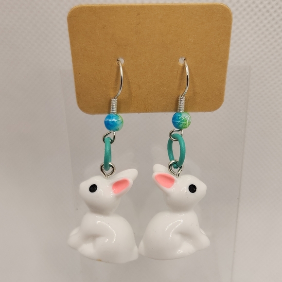 White Rabbit Earrings - Picture 1 of 2